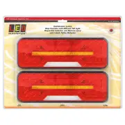 LED Autolamps Stop Tail Indicator Reverse Reflector Sequential Twin Blister