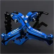 MAODOXIANG Handlebar Kits Motorbike Levers Motorcycle Brake Clutch Levers Foldable Extendable Adjustable for YAMA-HAS NMAX125 NMAX155 NMAX 125 155 2015-2017 (Color : Blue)