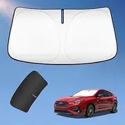Sun Shade Sunshade for Subaru Impreza 2017-2024 2025 Windshield Cover, 2-Layers Sun Shield 240T Silver Coating Sun Visor for Impreza WRX Sedan Impreza WRX Hatchback WRX STI Car Accessories