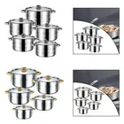 5 Pieces Kitchen Cookware Set Kitchen Induction Pot for Hiking Home Camping