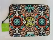 Vera Bradley Sierra Tablet eReader Sleeve 10.25x8.25 Padded Zippered Pouch N45