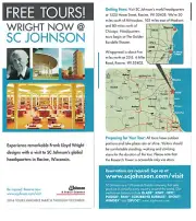 SC Johnson Racine Wisconsin Frank Lloyd Wright 2016 Brochure