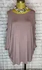 Maurices Edgely Womens XL Solid Mauve Short Sleeve Top Pullover NWT