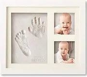 METOY Baby Footprint Kit, Baby Foot and Hand Print Kit, Baby Keepsake Frame, Nursery Pictures Frames, Hand Print Mold Kit, New Mom Gifts, Baby Newborn Essentials Must Haves, Baby Shower Gifts