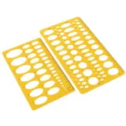 Professional Ellipse Geometry Circles Technical Drawing Stencil Ruler Scale