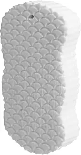 Reusable Shower Brush Made With PVA For Skin Friendliness Effective Cleaning Exfoliating Bath Sponges, white