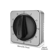Kitchen Timer 60 Minutes Magnetic Timer Practical Mechanical Desk Timer Digital·