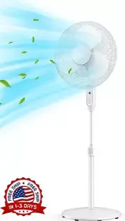 Ventilador de piso portatil abanico de pedestal con control remoto aire frio New