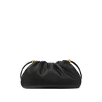 [Versace] Versace Small Tag Drawstring Clutch Bag ONE SIZE BLACK