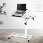Artiss 60CM Laptop Desk Table Fan Cooling Rotating Mobile Table Laptop White New