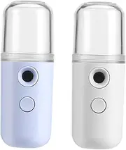 2pcs Nano Facial Mister Sprayer Charging Mist Sprayer Face Humidifier Machine Quick Hydration for Oily Dry Sk