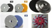 4" Diamond Polishing Pad Dry Wet 3 Step & Grinding Wheel Stone travertine marble