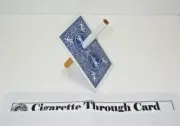 Cigarette Through Card Magic Trick - Mini Illusion Solid through Solid, Close-Up
