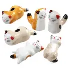 6 Pcs Chopstick Holder Stand Pet Chopsticks Lucky Cat Rest Child