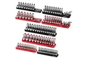 SEDY 8Pcs Magnetic Socket Organizer Tray Metric SAE Sockets Storage Holder Tool