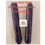 HITAM CASE DIVA 70/30 黑色 1 卷 1000PC 紙鬆餅蛋糕盒黑色