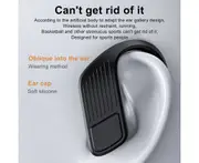 T11-A Wireless Earphone High Fidelity Noise Reduction LED Digital Display Bluetooth-compatible5.0 Stereo Ear Hook Earbud for Running-Black