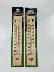 2 Pack Wooden Gaeden Depot Jumbo Thermometer Patio, Garden, Outside Accessories