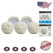 5 Pack of 3" Wool Buffing Pads - Aggressive Cutting for Auto & Marine Detailing