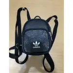 ADIDAS MINI BACKPACK黑皮革迷你後背包