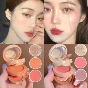 Highlighter Blush Palette Pearly Blush Shiny Eyeshadow Palette Female