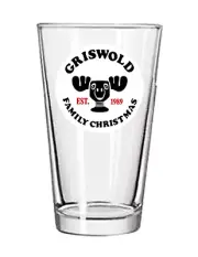 Christmas - Griswold Family Christmas (Moose) - 16oz Pub Pint Beer Glass Egg Nog