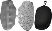Vaveren 2Pcs Weight Lifting Grips Pads Workout Grips Ergonomic Anti Slip Pull up Grips,Gym Gloves with EVA Case for Dumbbell Exercise