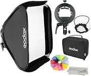 Godox 60cm x 60cm Foldable Universal Softbox with S2 Speedlite Bracket for Godox V1 Series, AD200Pro, AD200, AD400Pro, V860II Series, TT350 Series Flash Speedlite (SGUV6060cm)