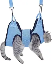 Kitty Grooming Hammock Harness - Pet's Helper Grooming Hanger, Breathable Grooming Harness Hanging | Dog Nail Trimming Hammock, Cats Grooming Hammock Dog Grooming Sling for Kitty Other Animals Small