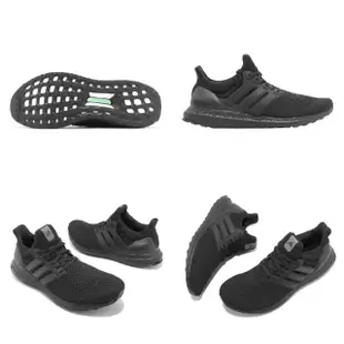 【adidas 愛迪達】慢跑鞋 Ultraboost 1 男鞋 黑 全黑 路跑 緩震 馬牌輪胎底 運動鞋(HQ4199)