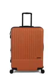 CALPAK 28in Orange Striped Expandable Hardcase Carry-On TSA Multi Pocket Spinner
