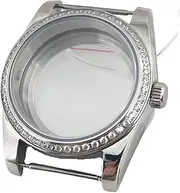 1pcs NH35 Watch Case 36mm/39mm Silver Stainless Steel Sapphire Glass Fit NH35 NH36 ETA2824 PT5000 ETA2836 Miyota82 Movement