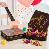 在飛比找momo購物網優惠-【GODIVA】G Cube松露巧克力鐵盒10顆裝