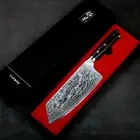 Handmade Cleaver Knife VG10 Core Damascus Forged Steel Layers Full Tang Slicing