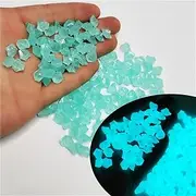 3000 pcs Luminous stone,0.31 x 0.39 inches，Used for decorating vases and fish tanks; orticultural decoration, swimming pool decoration, bar decoration; Villa gardening and landscaping, etc ﻿(Light blu