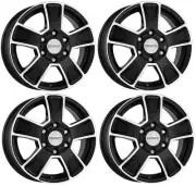 4 Dezent Van dark wheels 6.5Jx16 5x130 for Peugeot Boxer 16 Inch rims