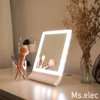在飛比找momo購物網優惠-【Ms.elec 米嬉樂】三色智能觸控化妝鏡 LM-003(