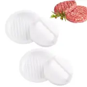 Burger Press Patty Makers Round Non-Stick Stuffed Hamburger Press Accessories...