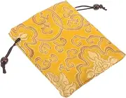 [Abaodam] Hand Embroidered Silk Drawstring Coin Purse for Women Chinese Style Lucky Jewelry Pouch Elegant for Necklaces and Bracelets Storage