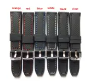 22mm Watch Silicone Band Sport Rubber Strap for Tissot Tudor Oris Citizen Orient