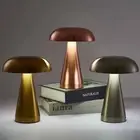 Cordless Mushroom Desk Lamp LED Touch USB Dimming Bar Table Bedroom Night Light