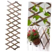 Wood Lattice Fence Panels for Outside Expandable Natural 13.4"x78.8" 2 pack