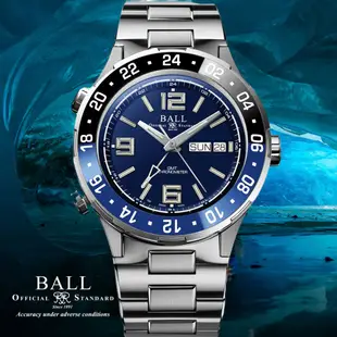 BALL波爾錶 天文台認證 GMT陶瓷圈 鈦金屬 限量機械腕錶 DG3030B-S1CJ-BE