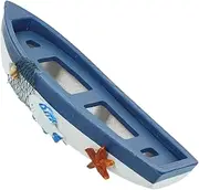 PartyKindom Mediterranean Wooden Boat Model Office Home Nautical Decor Tabletop Boat Ornament