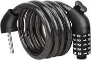 Lock for Bike - 3.6Ft Scooter Lock,5-Digit Heavy Duty Locking Equipment, Security Cable for Urban Travel School Outdoor Bike Cycling Mountain Biking
