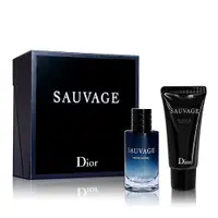 在飛比找PChome24h購物優惠-DIOR 迪奧 Sauvage 曠野之心淡香精經典兩件組禮盒