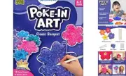Skillmatics Poke-in Art - Flower Bouquet, Easter Basket Stuffers, Mess-Free