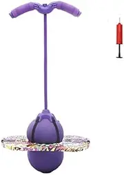 BoterLun Pogo Jumper with Handle,Pogo Ball Pogo Stick with an air Pump,Trick Board Balance Board for Kids Ages 6 & Up and Adults