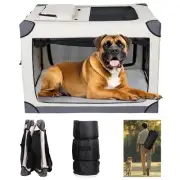 42 Inch Foldable Dog Crate - Portable Puppy Travel Crate Kennel for Large Dog...