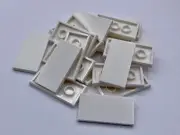 LEGO Parts Lot x (20) Ct ~ White Tile 2 x 4 ~ No 87079